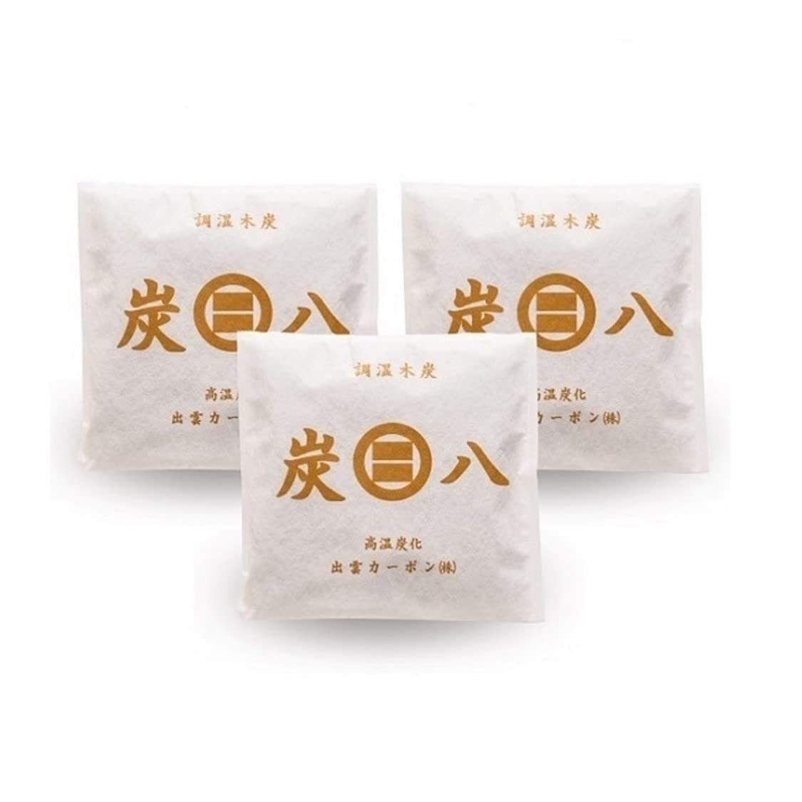 Amazon.co.jp: 出雲カーボン 炭八 スマート小袋 3袋 調湿剤 湿気取り